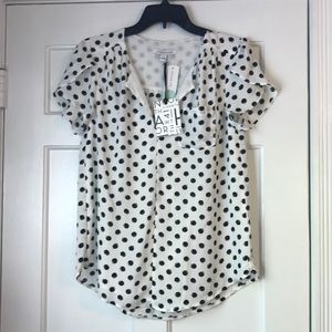 Nwt polka dot blouse